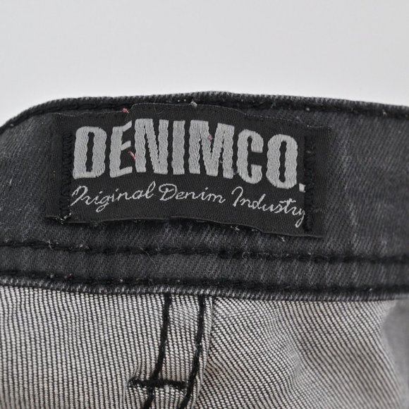 DENIM CO Mens Gray Moto Style Denim Jeans Skinny Cotton Blend Size 30 Length 31 - Picture 10 of 10